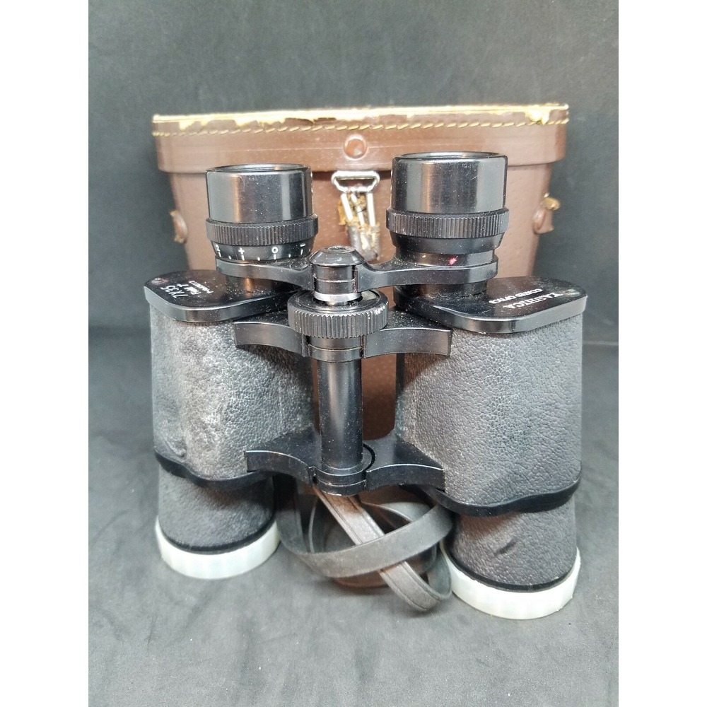 Yashica Field Glasses Binoculars & Case 7 X 35 Coated Optics No. 830113